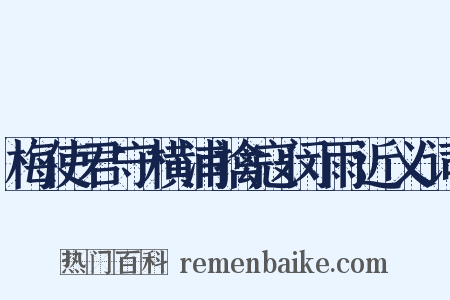 梅使君守横浦擒寇闵雨近义词是什么意思的图片